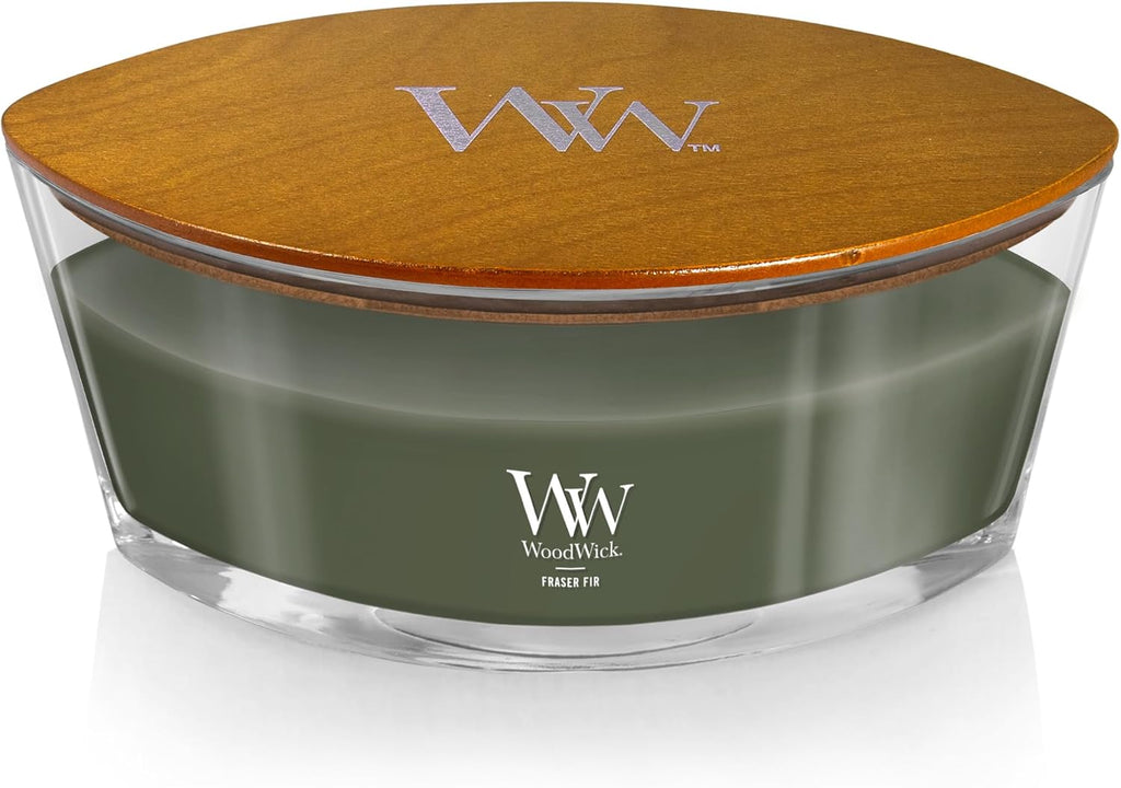 Woodwick Ellipse Scented Candle | Fraser Fir | with Crackling Wick | Burn Time: Up to 50 Hours