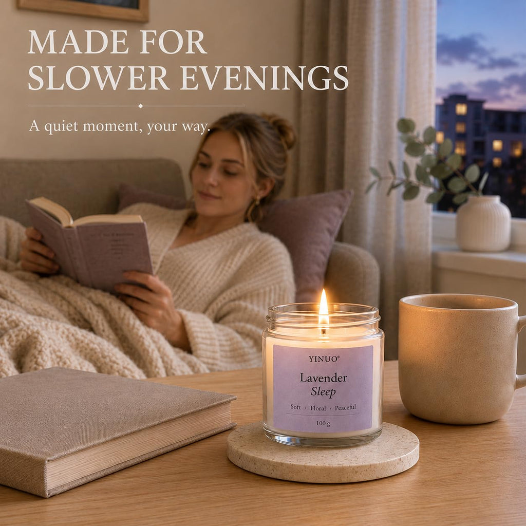 Scented Candles Gift Set, All Occasions Home Spa Gift Box for Relaxation (6 Pack Autumn Glow Collection)