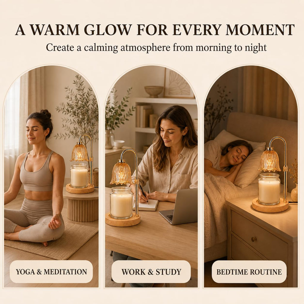 Funistree Candle Warmer Lamp with Timer Dimmer, Gifts for Women Christmas