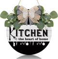 TOARTi Kitchen Hanging Rustic Signs Farmhouse Round Wall Art Home 11.5in