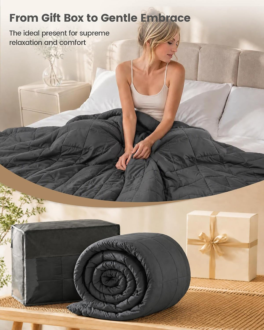Good Nite Weighted Blanket Adults 8 kg For Better Sleep Stress Relief