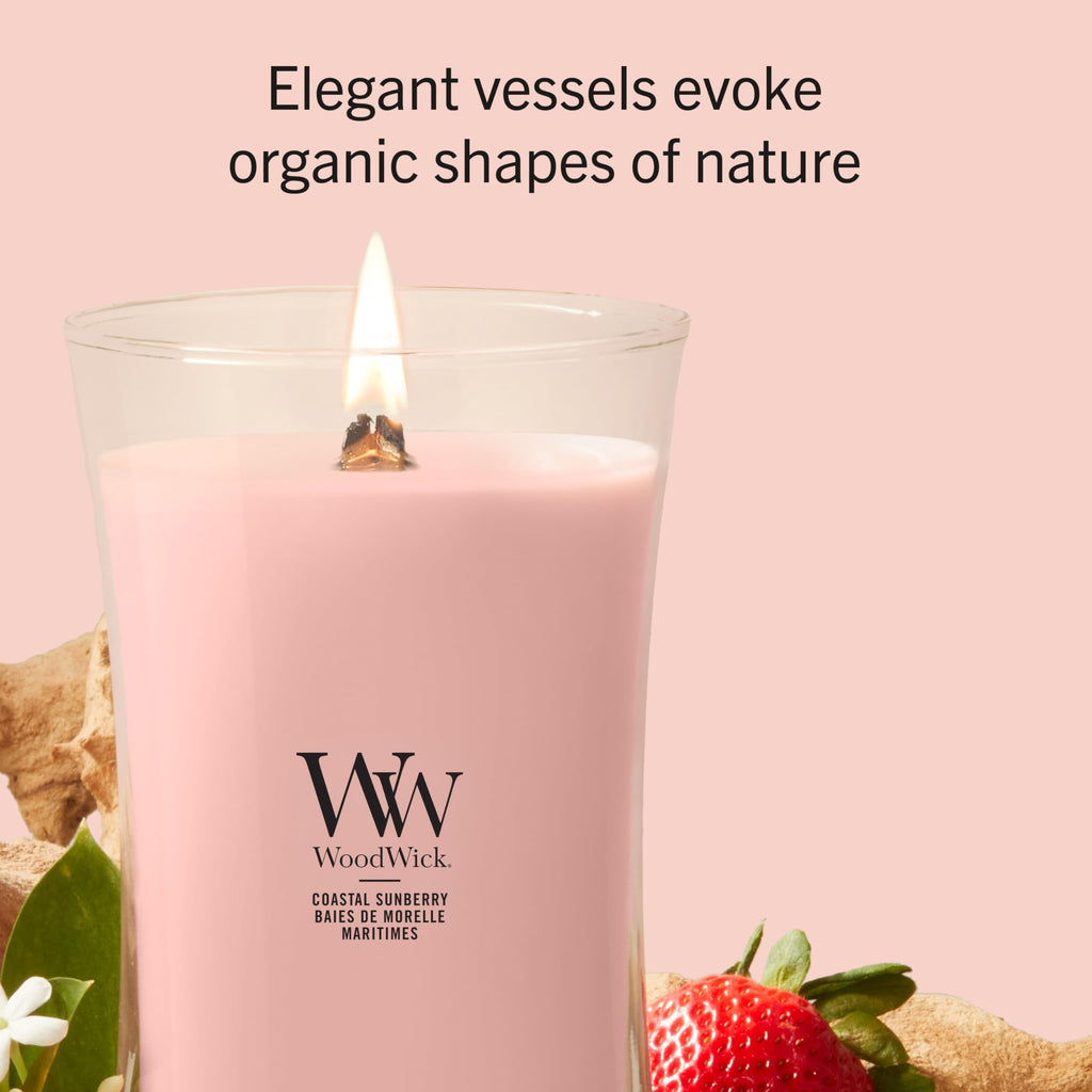 WoodWick Ellipse Scented Candle | Fireside | with Crackling Wick | Burn Time: Up to 50 Hours