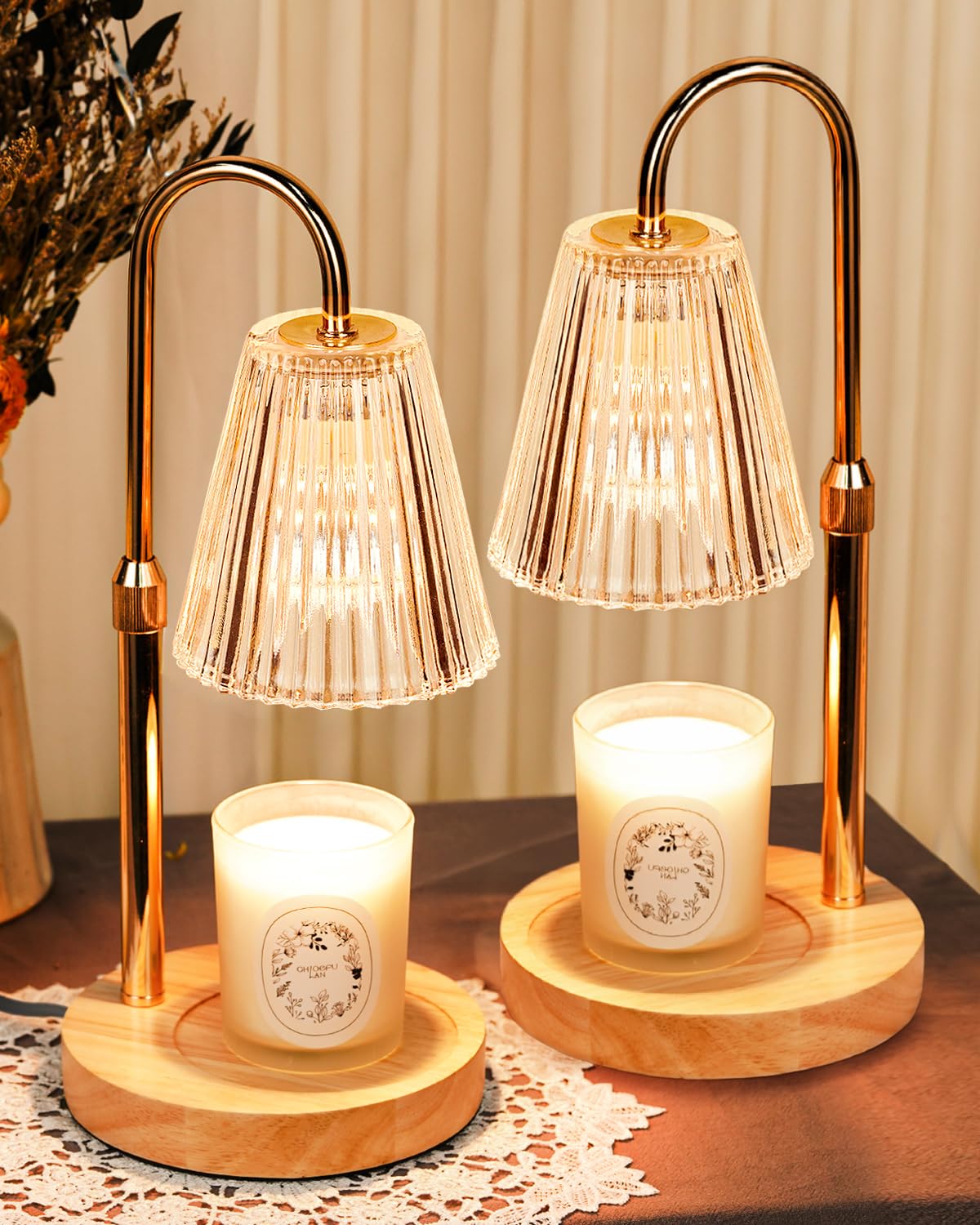 Funistree Candle Warmer Lamp with Timer Dimmer, Gifts for Women Christmas