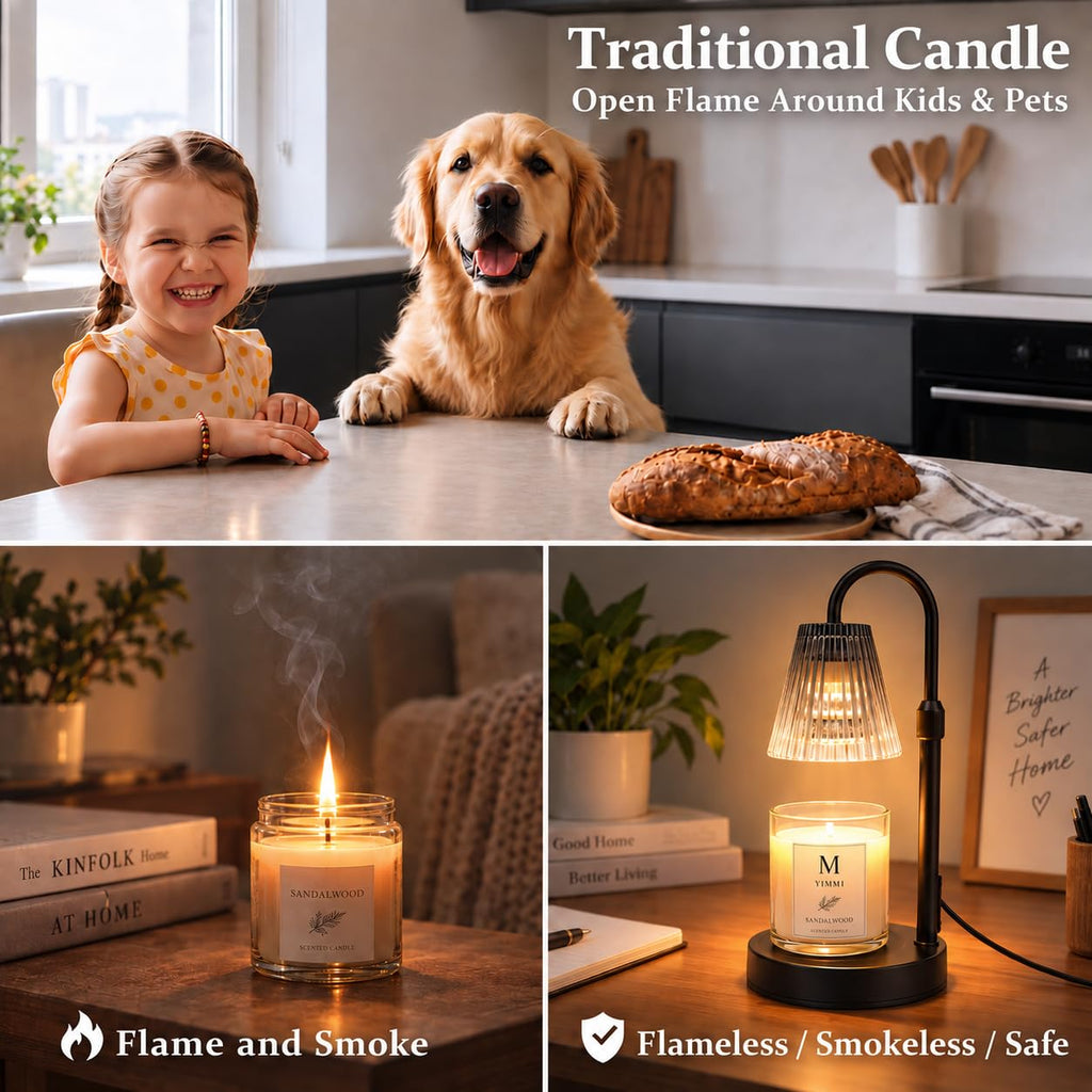 Funistree Candle Warmer Lamp with Timer Dimmer, Gifts for Women Christmas