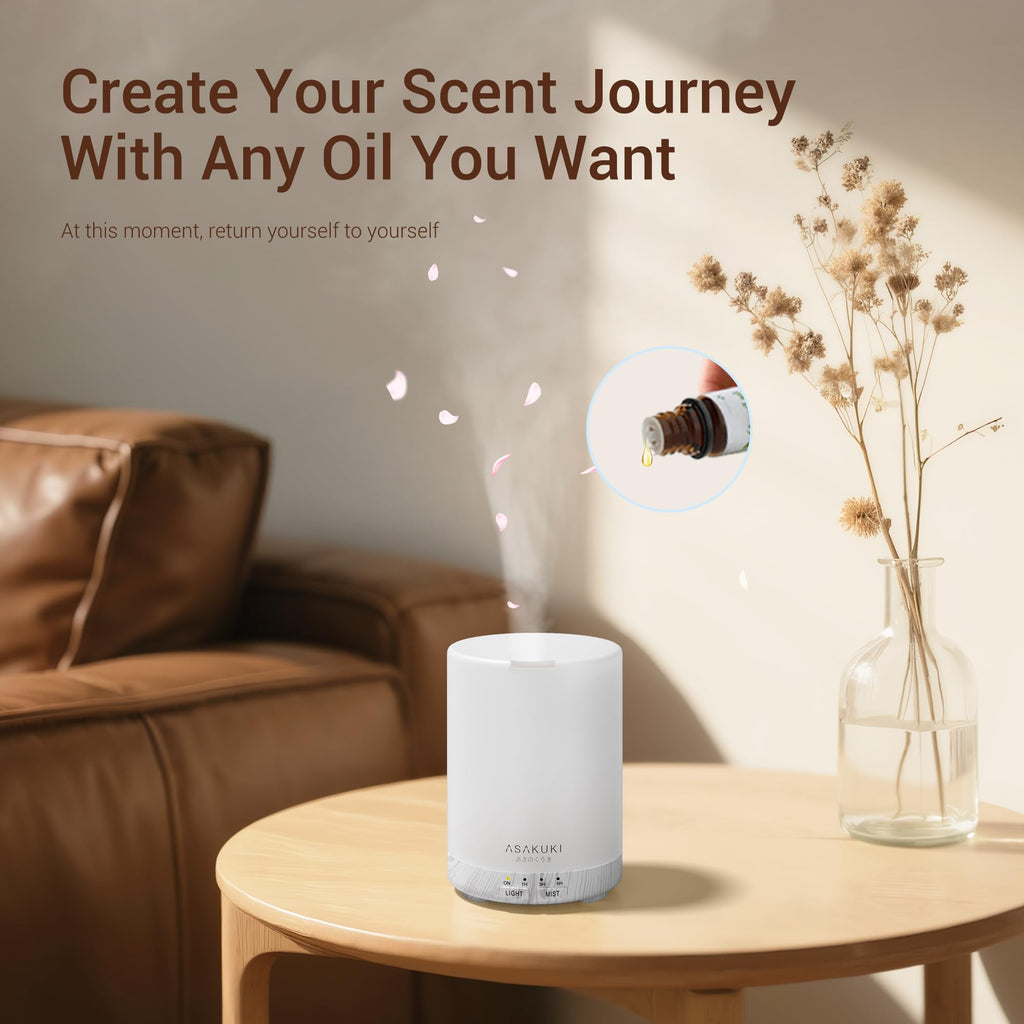 ASAKUKI Essential Oil Diffuser – 300ml