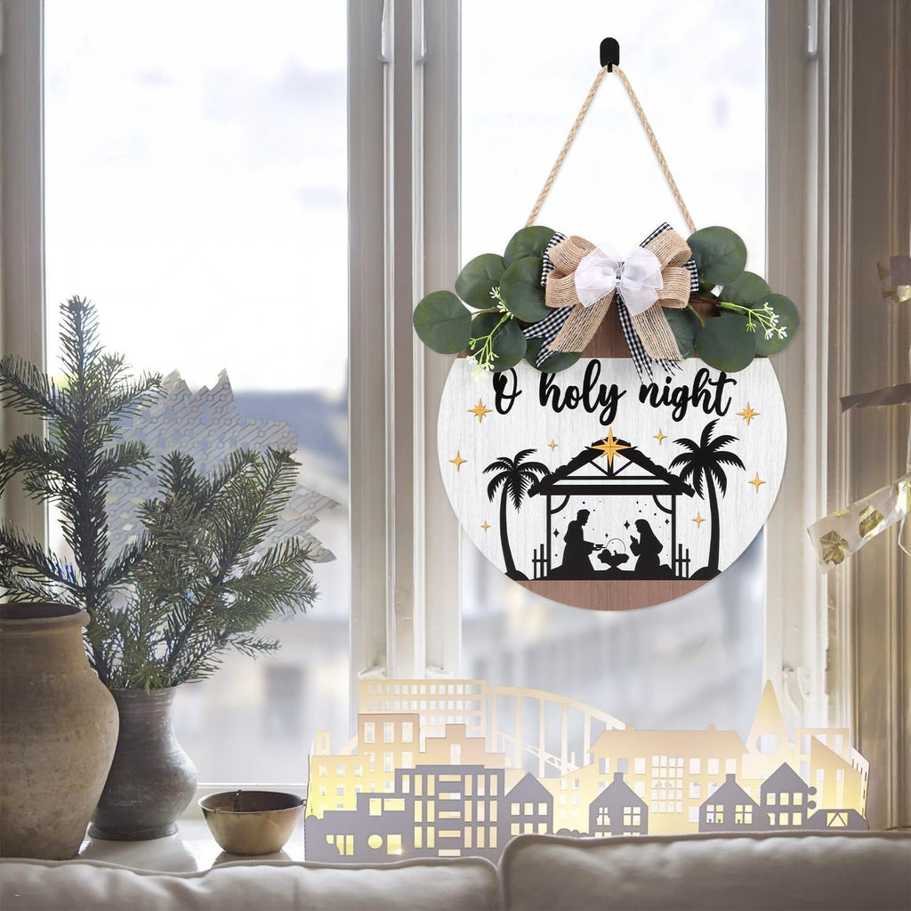 TOARTi Kitchen Hanging Rustic Signs Farmhouse Round Wall Art Home 11.5in