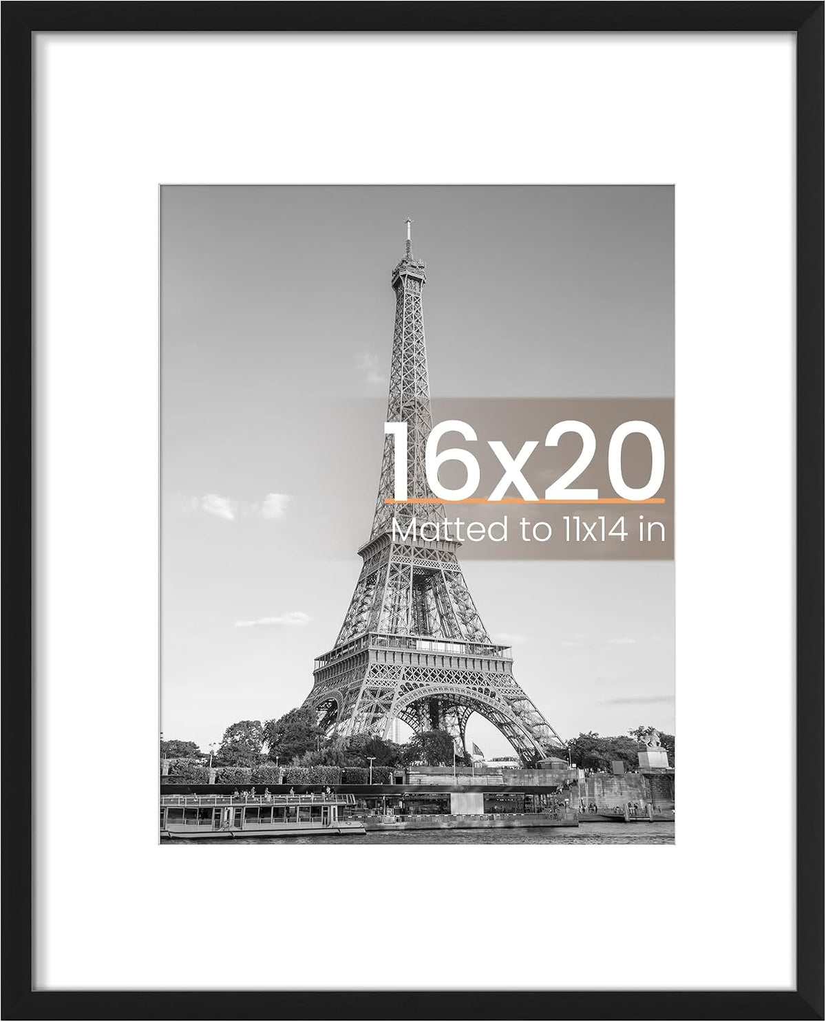 upsimples 22x30 Picture Frame, Wall Decor Poster Frames, Black 1 Pack