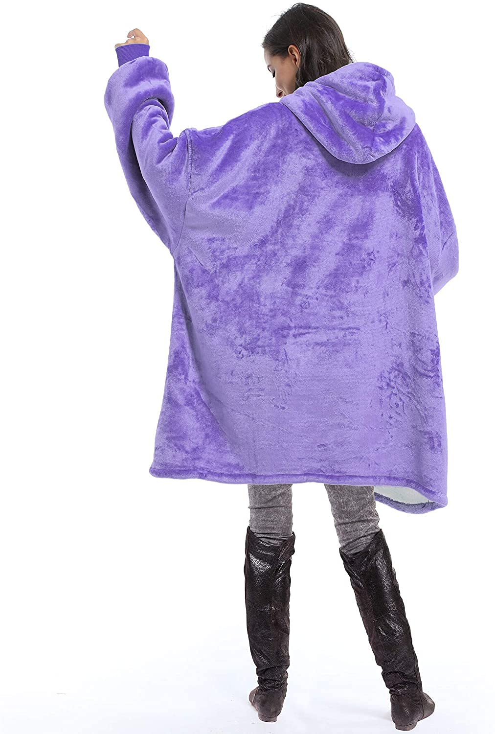 CASKIE Oversized Hoodie Sweatshirt Blanket, TV Super Soft Warm Comfortable Blanket Hoodie, Soft Cozy Warm Comfortable Novelty Hoodies, One Size Fits All, TV-Blanket for Men Women Teenagers Kids