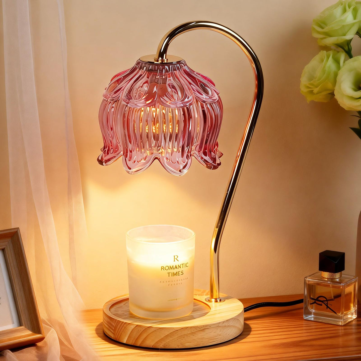 Funistree Candle Warmer Lamp with Timer Dimmer, Gifts for Women Christmas