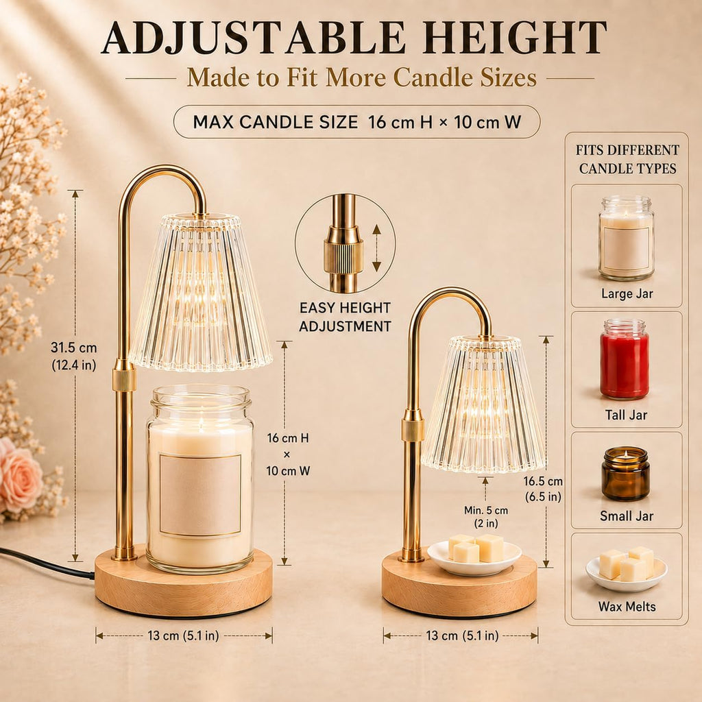 Funistree Candle Warmer Lamp with Timer Dimmer, Gifts for Women Christmas