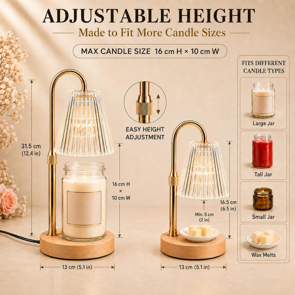 Funistree Candle Warmer Lamp with Timer Dimmer, Gifts for Women Christmas