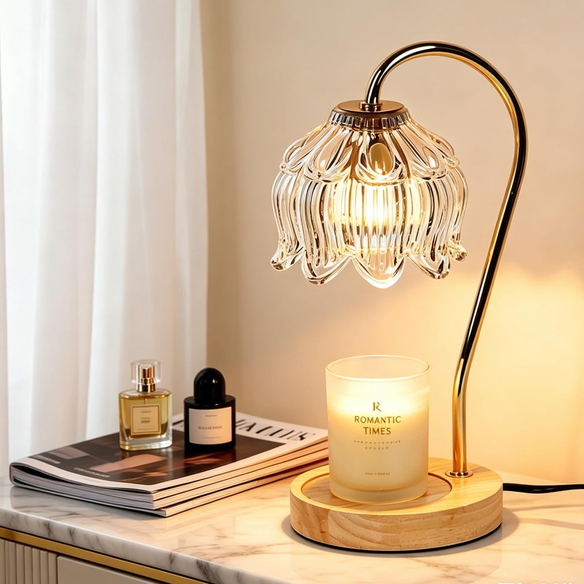 Funistree Candle Warmer Lamp with Timer Dimmer, Gifts for Women Christmas