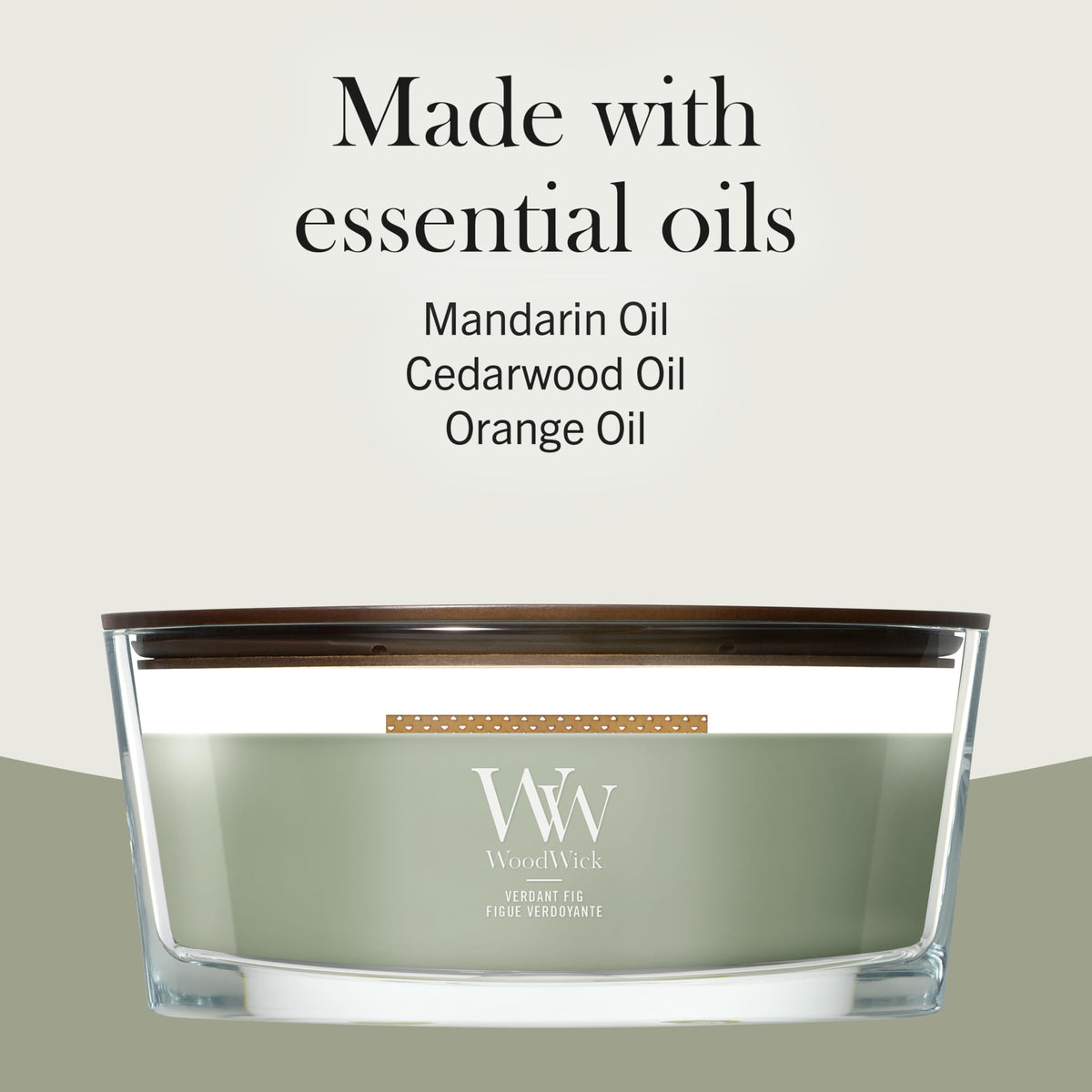 Woodwick Ellipse Scented Candle | Fraser Fir | with Crackling Wick | Burn Time: Up to 50 Hours