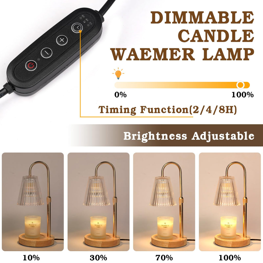 Funistree Candle Warmer Lamp with Timer Dimmer, Gifts for Women Christmas