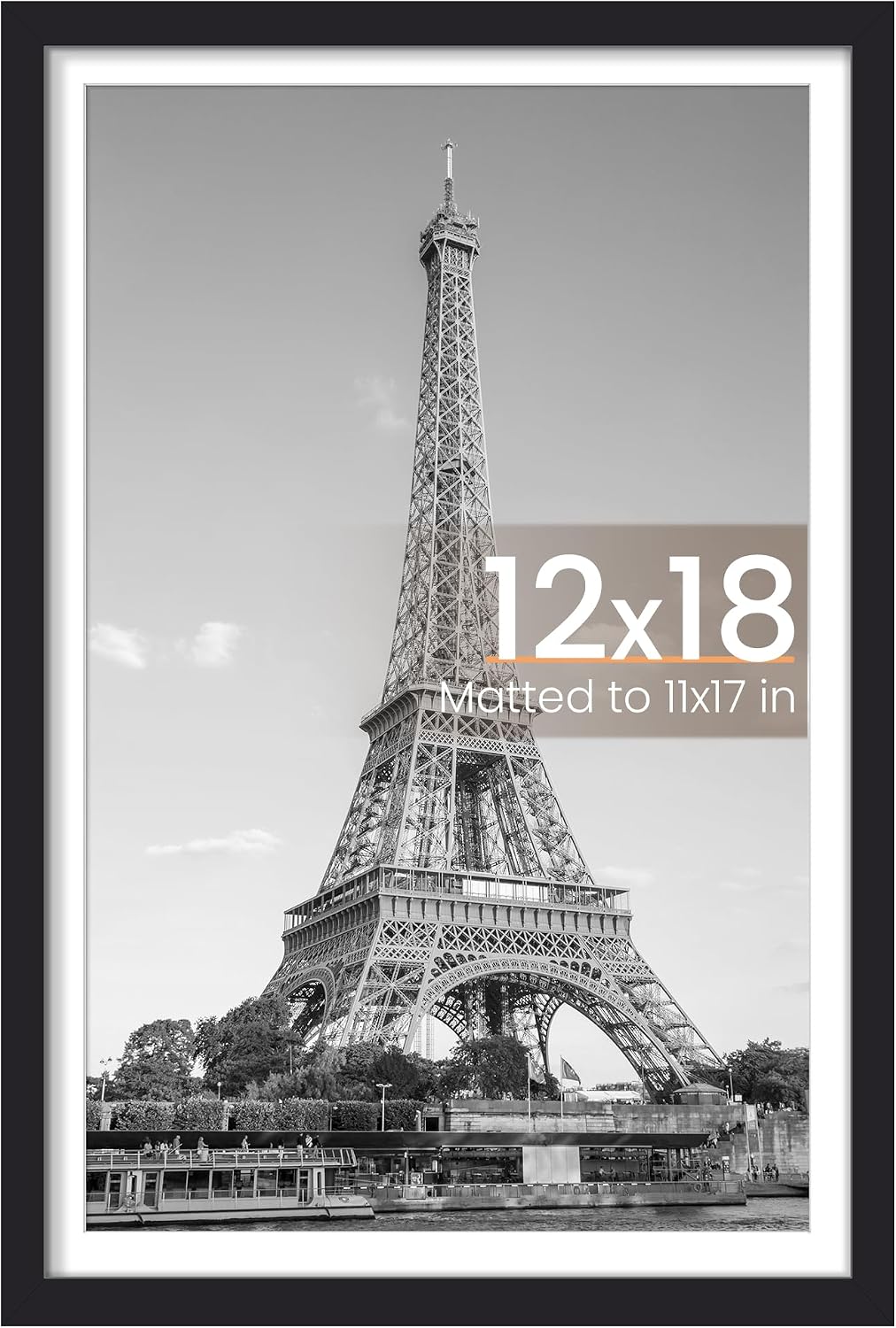 upsimples 22x30 Picture Frame, Wall Decor Poster Frames, Black 1 Pack