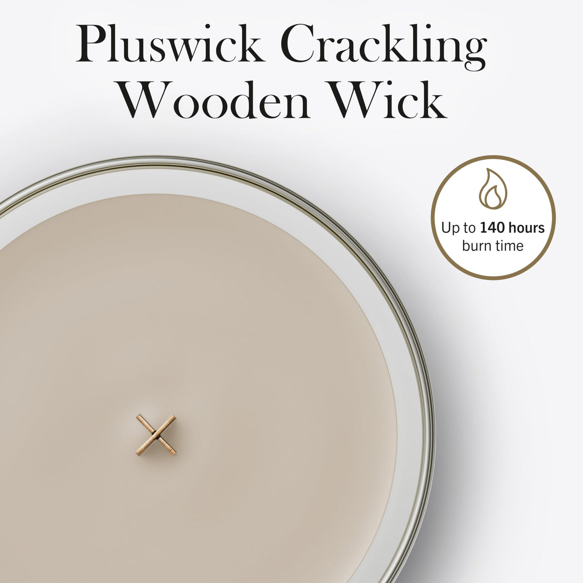 WoodWick Ellipse Scented Candle | Fireside | with Crackling Wick | Burn Time: Up to 50 Hours