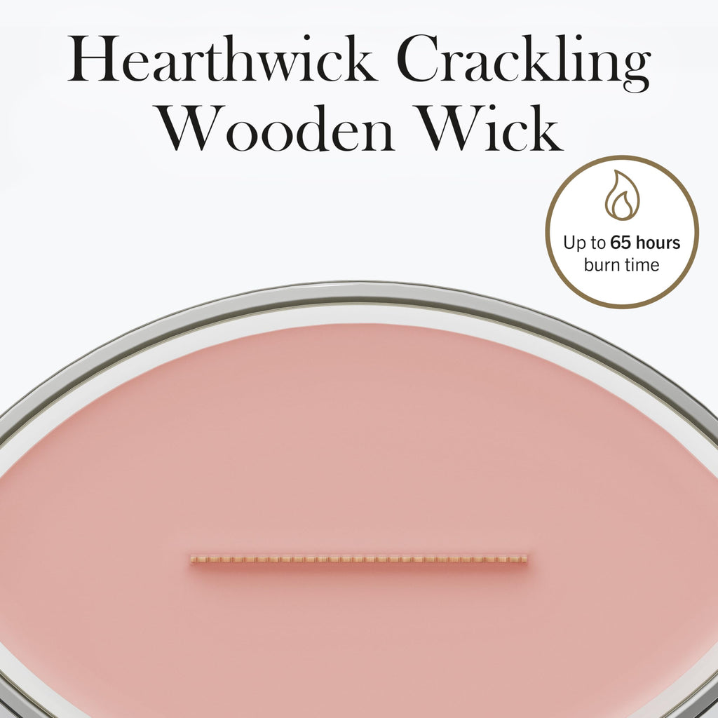 WoodWick Ellipse Scented Candle | Fireside | with Crackling Wick | Burn Time: Up to 50 Hours