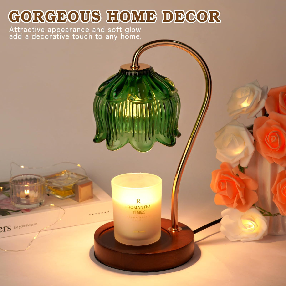 Funistree Candle Warmer Lamp with Timer Dimmer, Gifts for Women Christmas