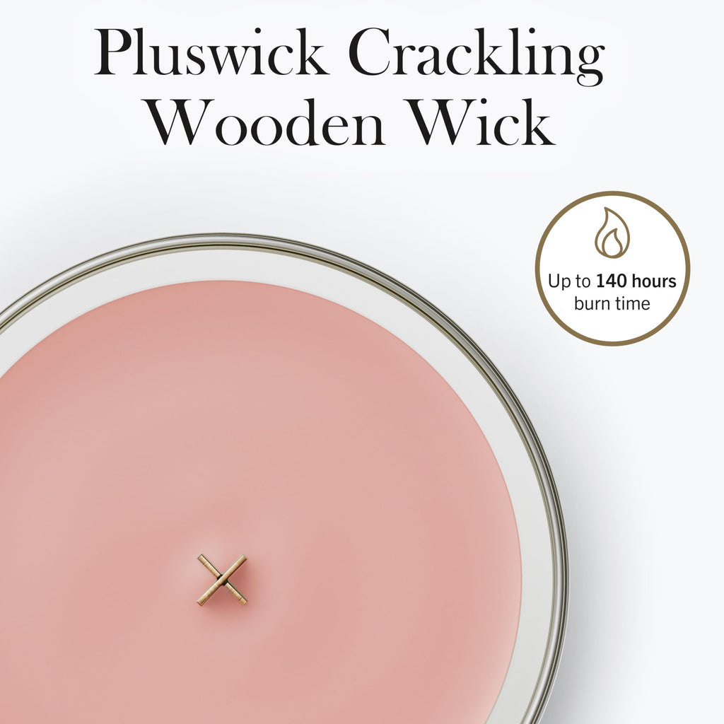 WoodWick Ellipse Scented Candle | Fireside | with Crackling Wick | Burn Time: Up to 50 Hours