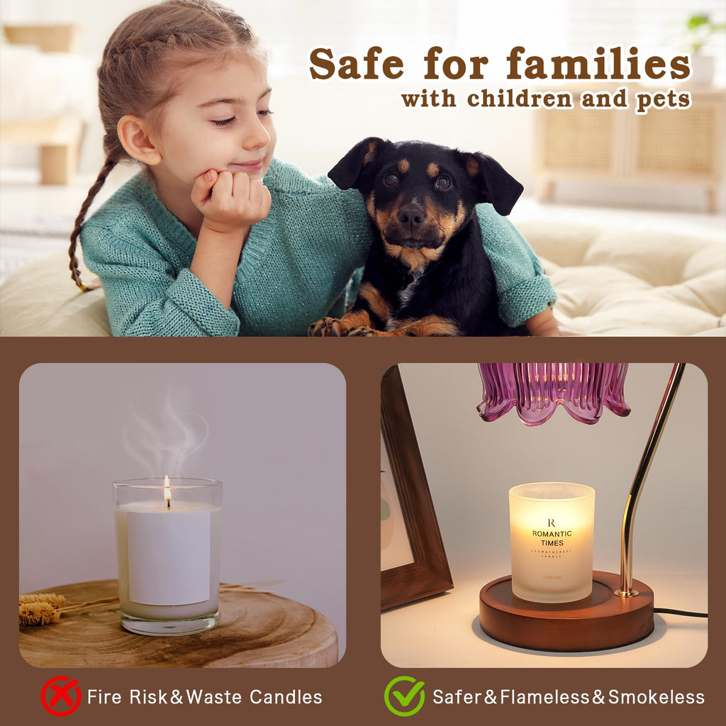 Funistree Candle Warmer Lamp with Timer Dimmer, Gifts for Women Christmas