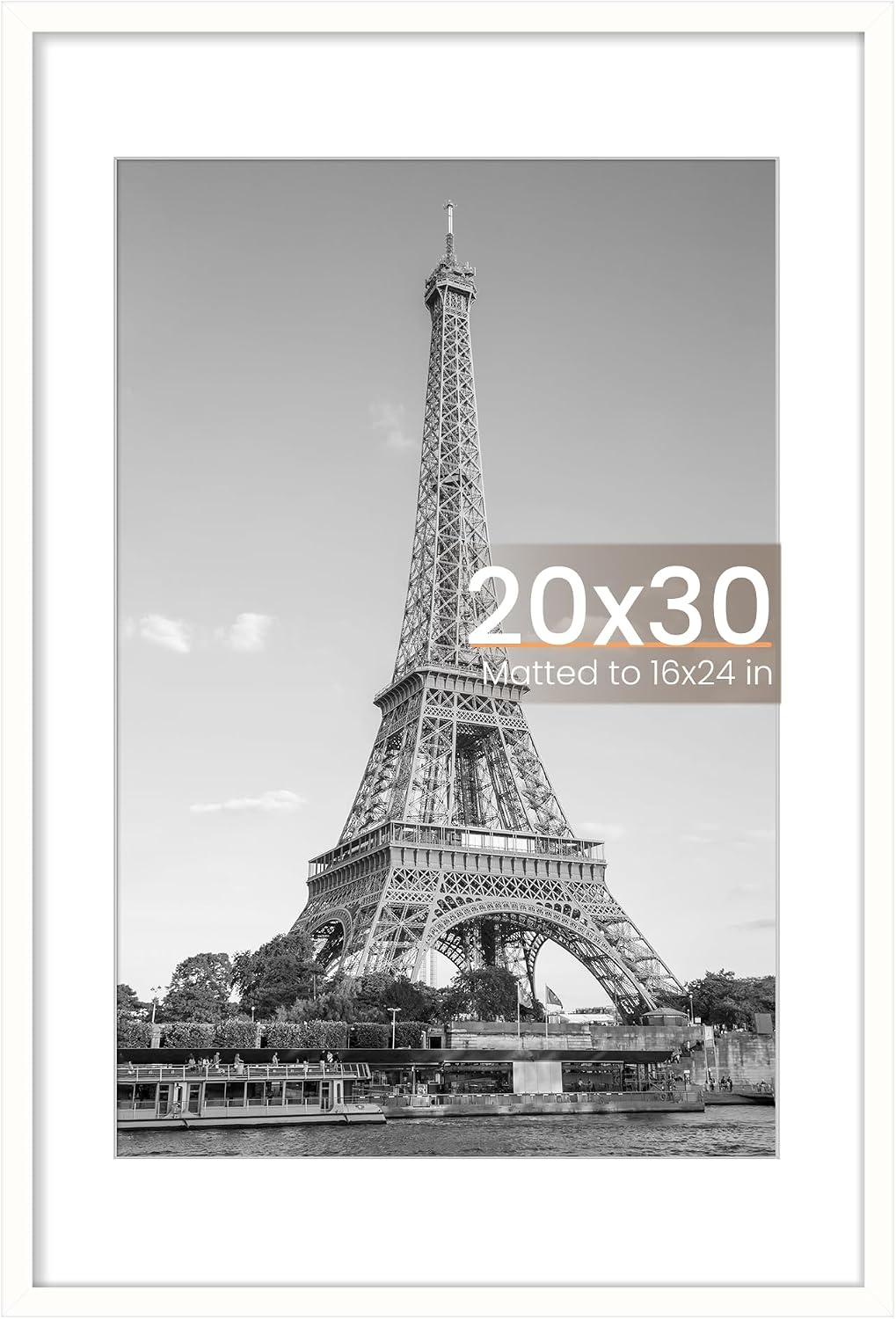 upsimples 22x30 Picture Frame, Wall Decor Poster Frames, Black 1 Pack