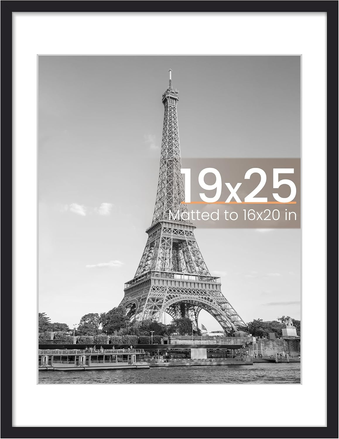 upsimples 22x30 Picture Frame, Wall Decor Poster Frames, Black 1 Pack