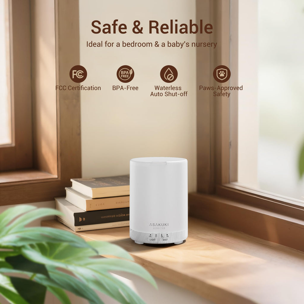 ASAKUKI Essential Oil Diffuser – 300ml