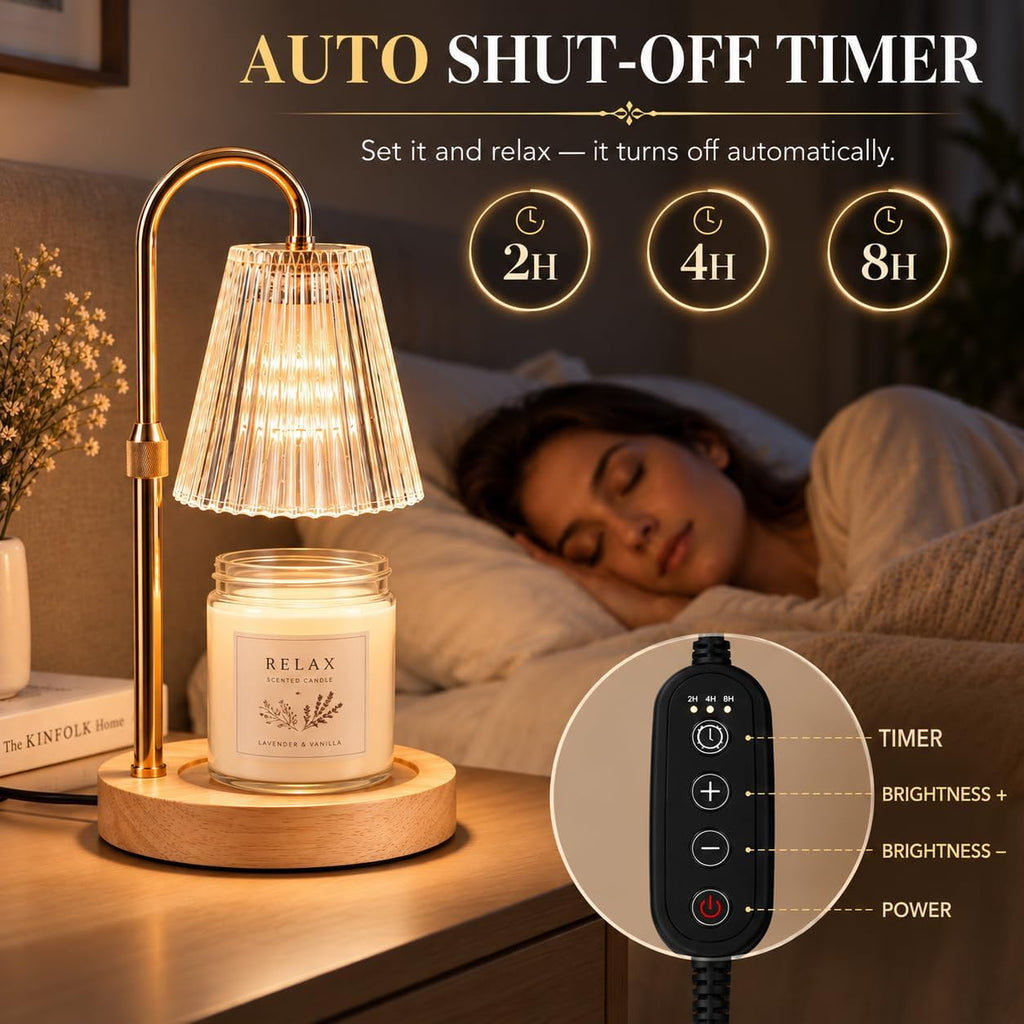 Funistree Candle Warmer Lamp with Timer Dimmer, Gifts for Women Christmas