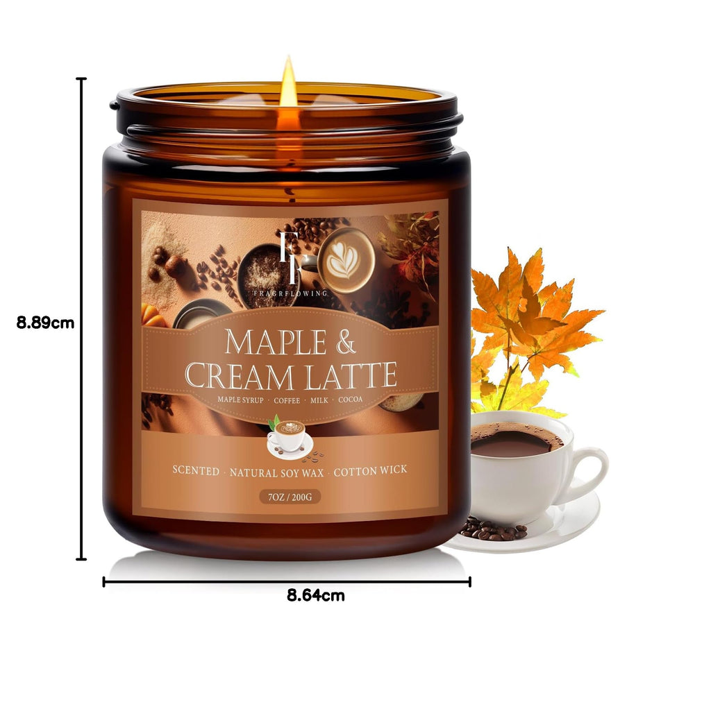 FF FRAGRFLOWING Autumn Candle, 6-Pack Soy Wax Scented Candles