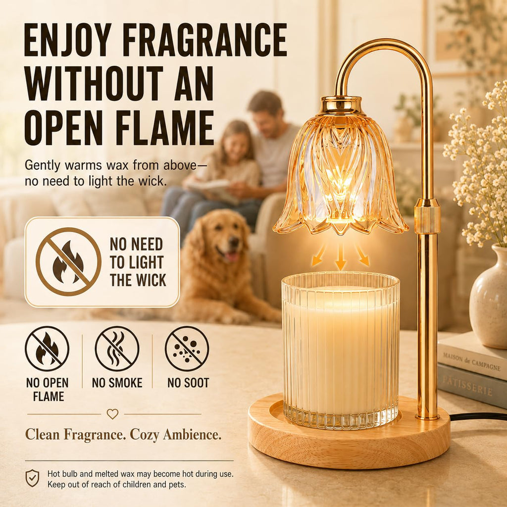 Funistree Candle Warmer Lamp with Timer Dimmer, Gifts for Women Christmas
