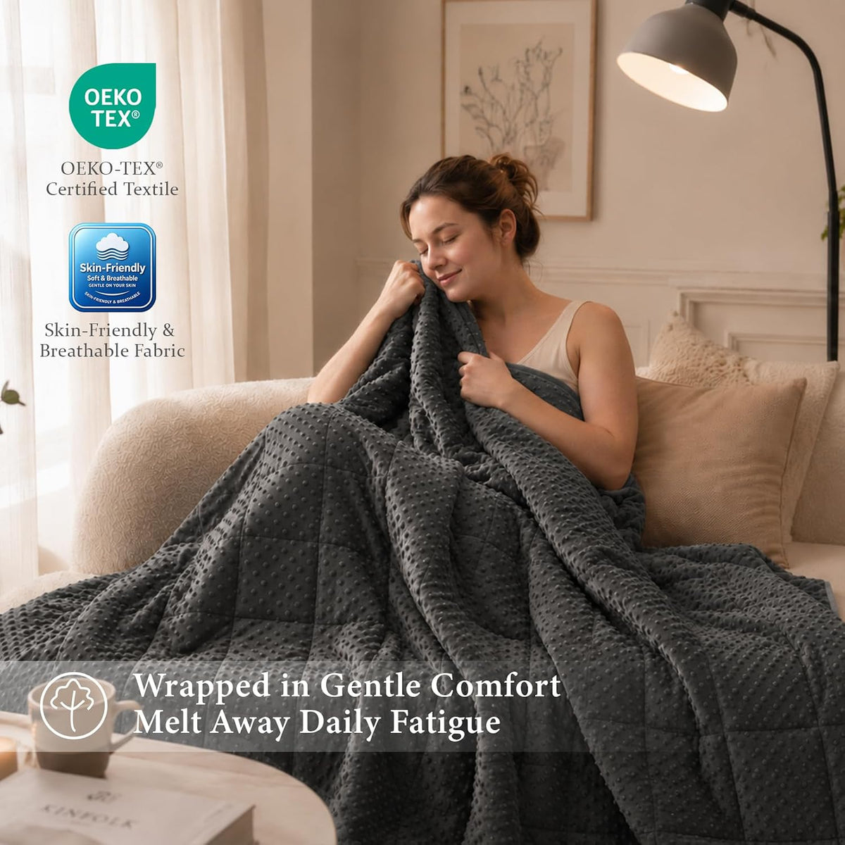 Good Nite Weighted Blanket Adult 6kg 125x180cm Grey