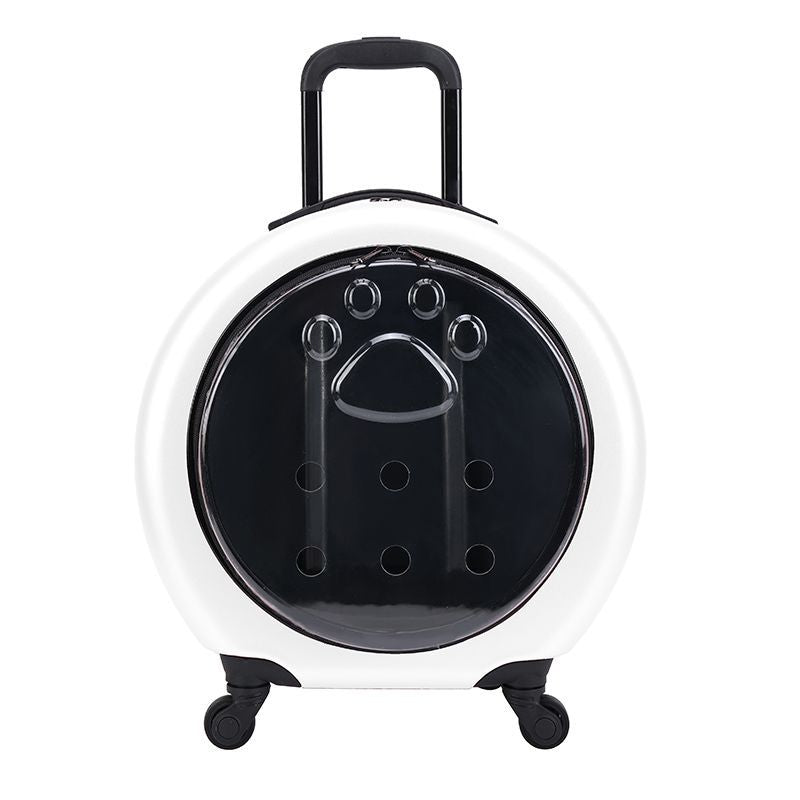 Transparent Pet Travel Trolley Bag