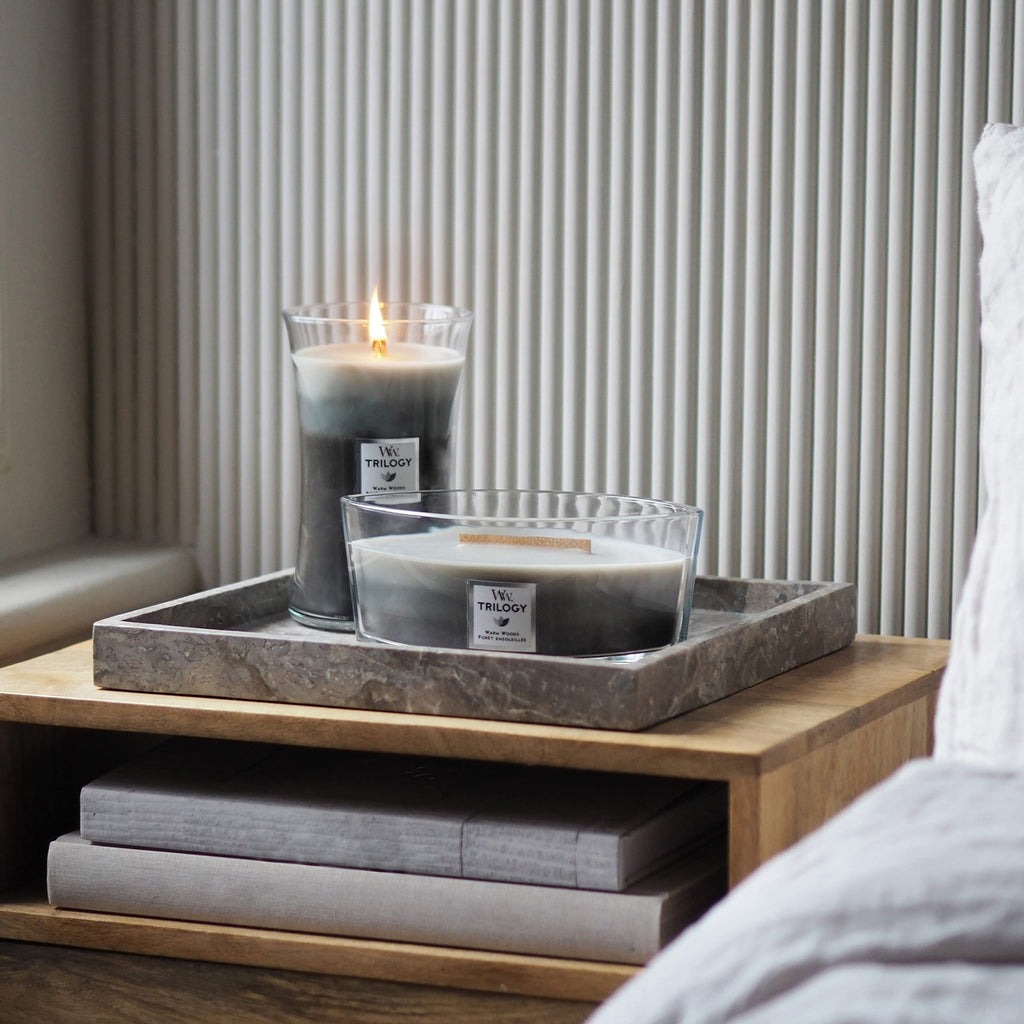WoodWick Ellipse Scented Candle | Fireside | with Crackling Wick | Burn Time: Up to 50 Hours