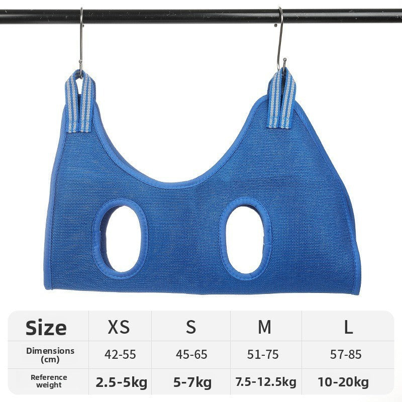 Adjustable Pet Grooming Hammock Durable Quick-Dry Mesh Bag for Dogs Cats Nail Trimming Bathing