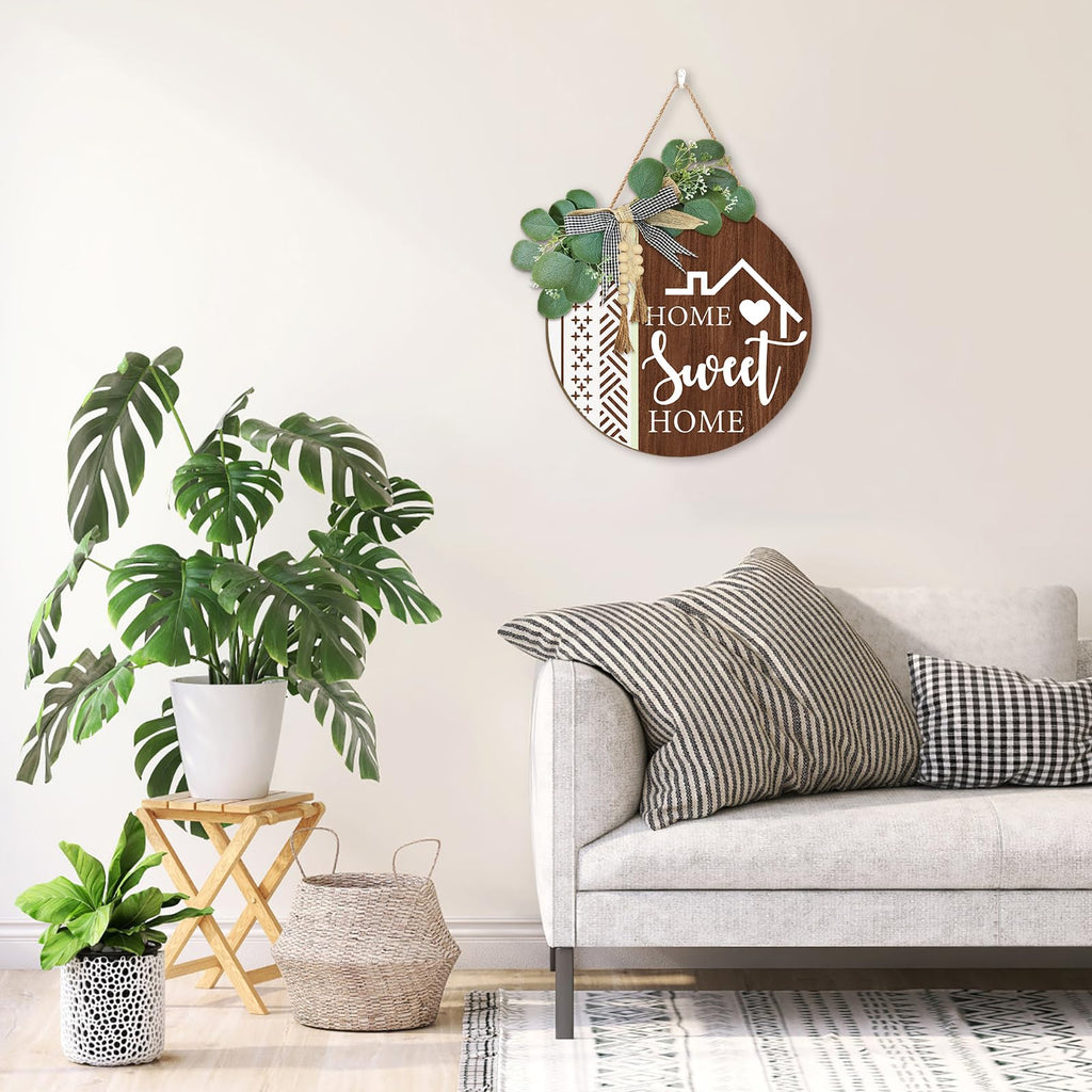 TOARTi Kitchen Hanging Rustic Signs Farmhouse Round Wall Art Home 11.5in