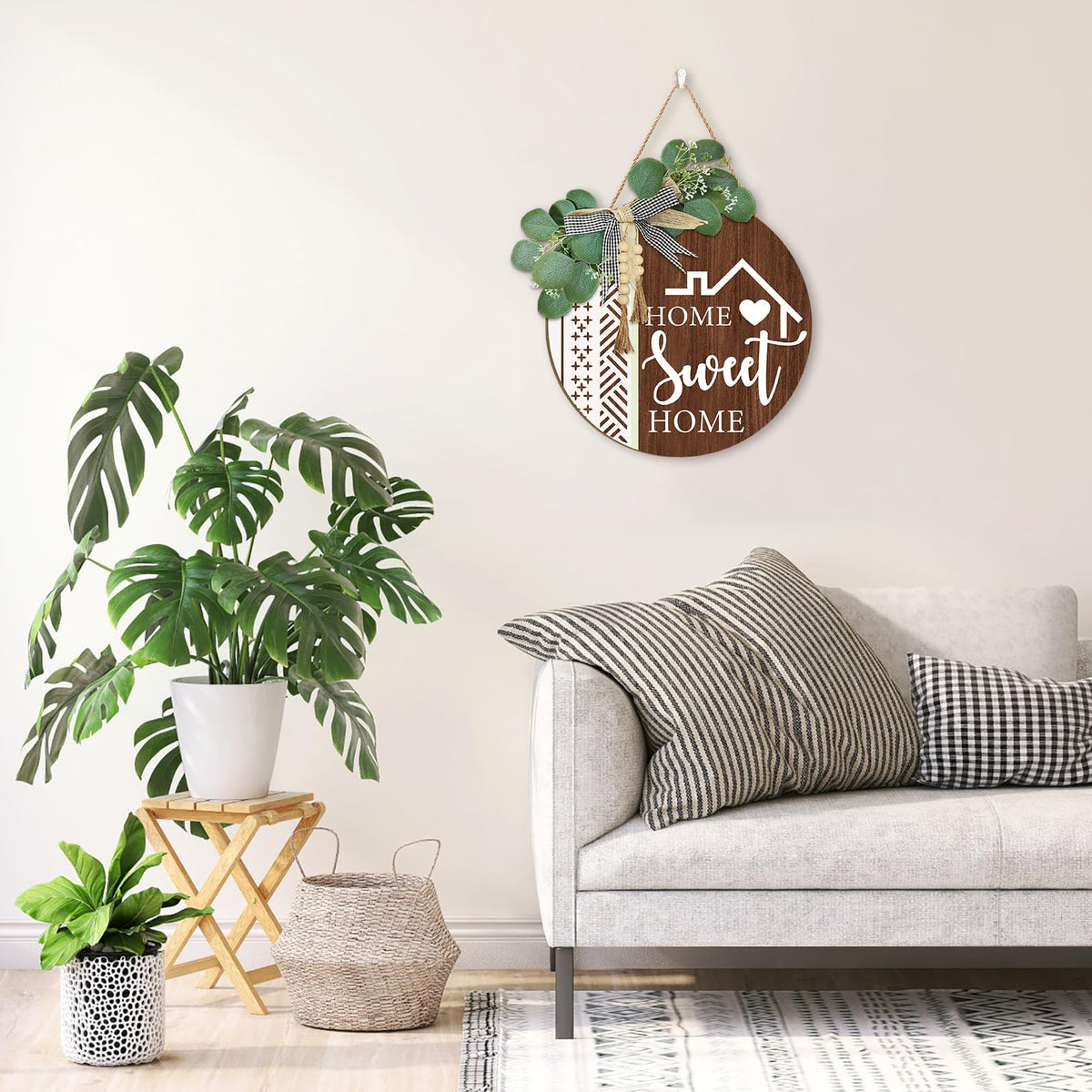 TOARTi Kitchen Hanging Rustic Signs Farmhouse Round Wall Art Home 11.5in