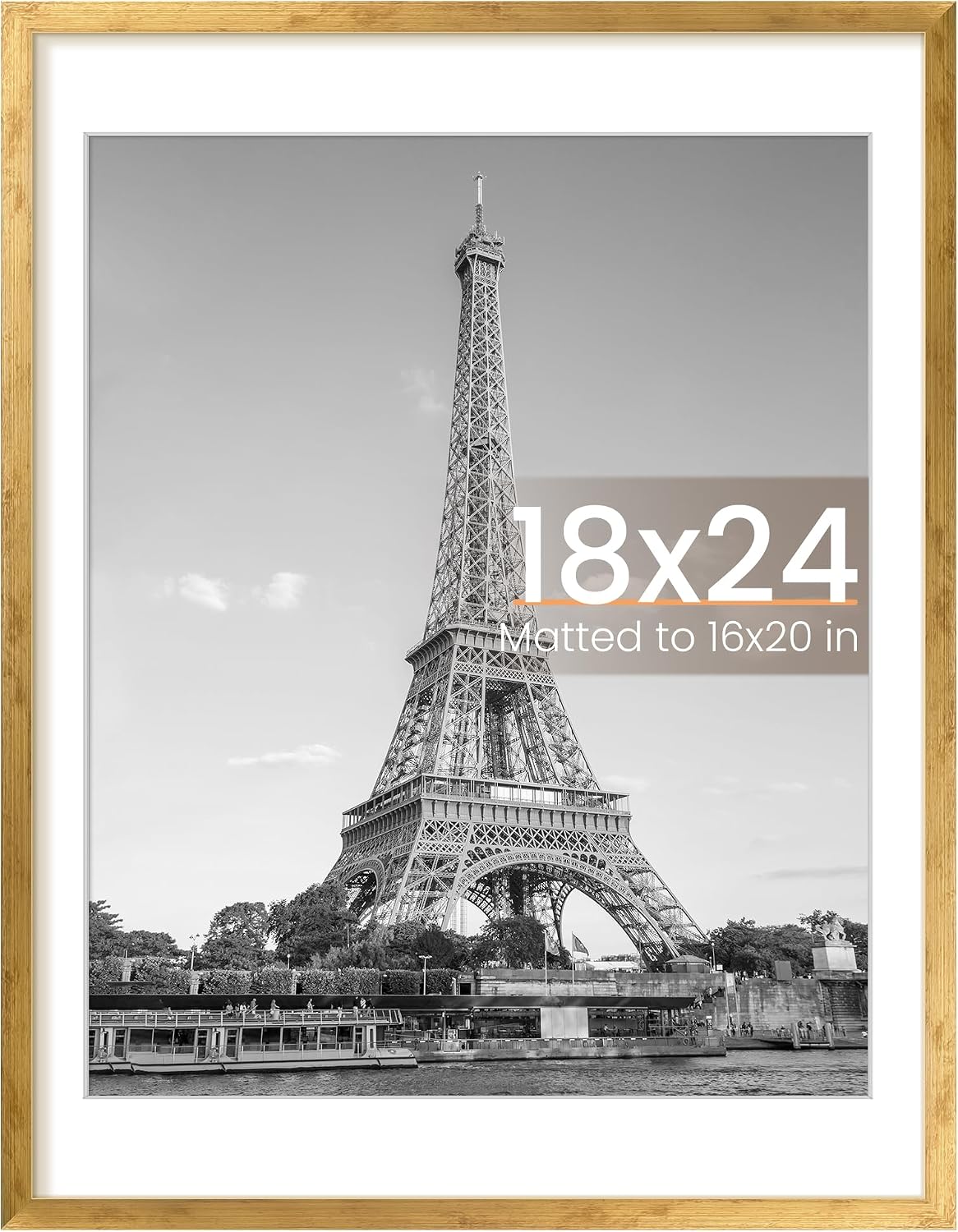 upsimples 22x30 Picture Frame, Wall Decor Poster Frames, Black 1 Pack