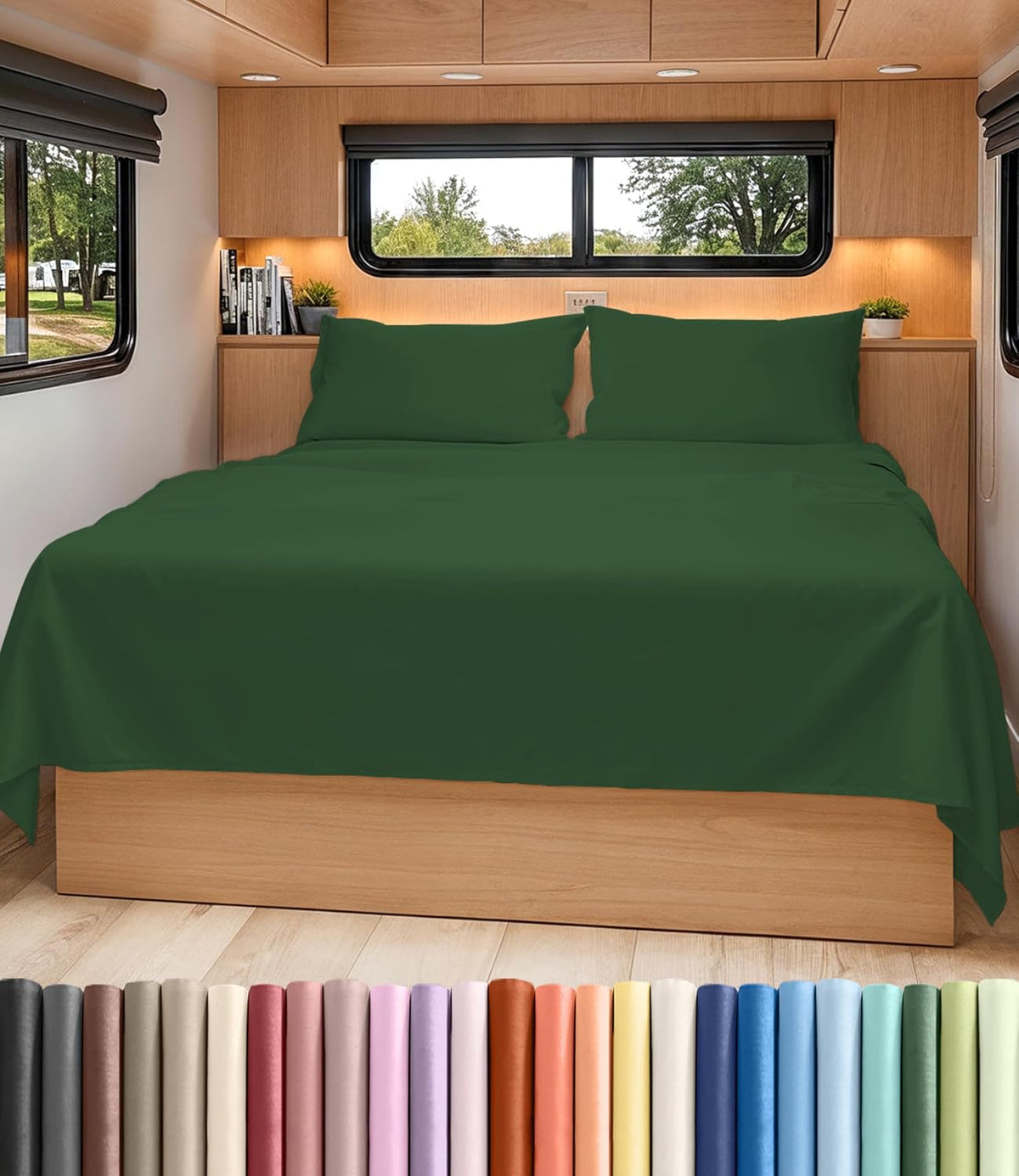 Queen Size 4 Piece Sheet Set - Breathable & Cooling Sheets - Dark Grey