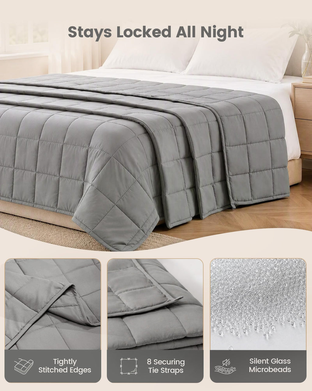 Good Nite Weighted Blanket Adults 8 kg For Better Sleep Stress Relief