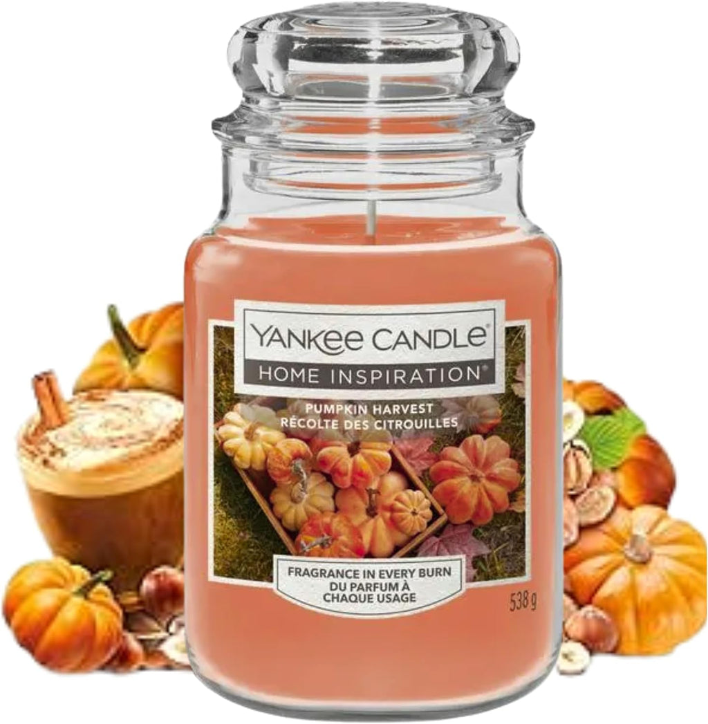 Yankee Candle Pumpkin Spice Scented Candle - Large Jar 538g