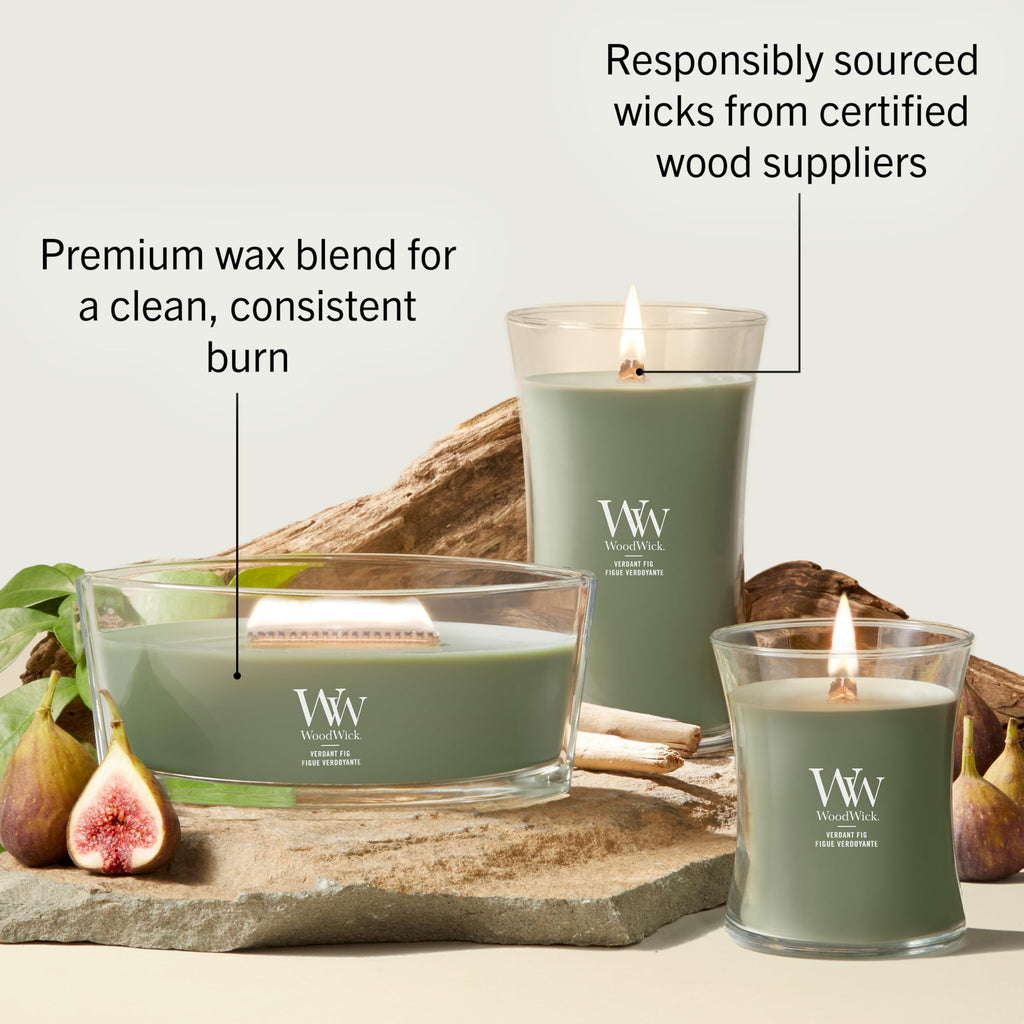 Woodwick Ellipse Scented Candle | Fraser Fir | with Crackling Wick | Burn Time: Up to 50 Hours