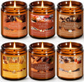FF FRAGRFLOWING Autumn Candle, 6-Pack Soy Wax Scented Candles