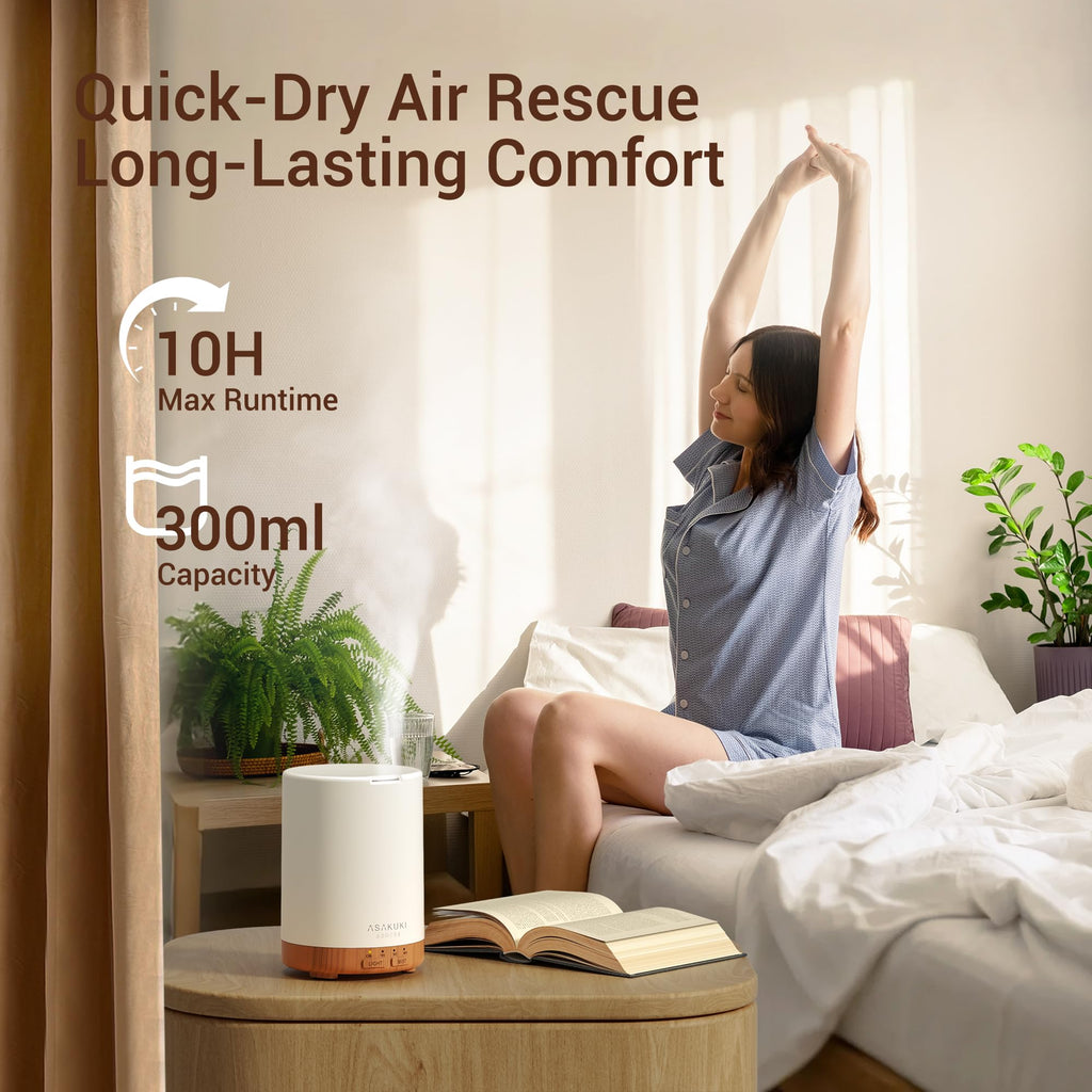 ASAKUKI Essential Oil Diffuser – 300ml