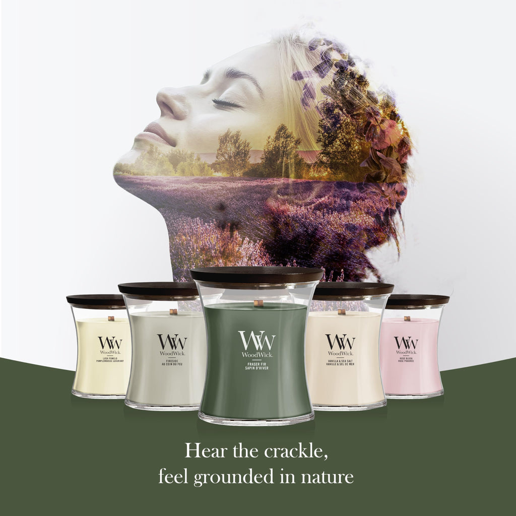 Woodwick Ellipse Scented Candle | Fraser Fir | with Crackling Wick | Burn Time: Up to 50 Hours