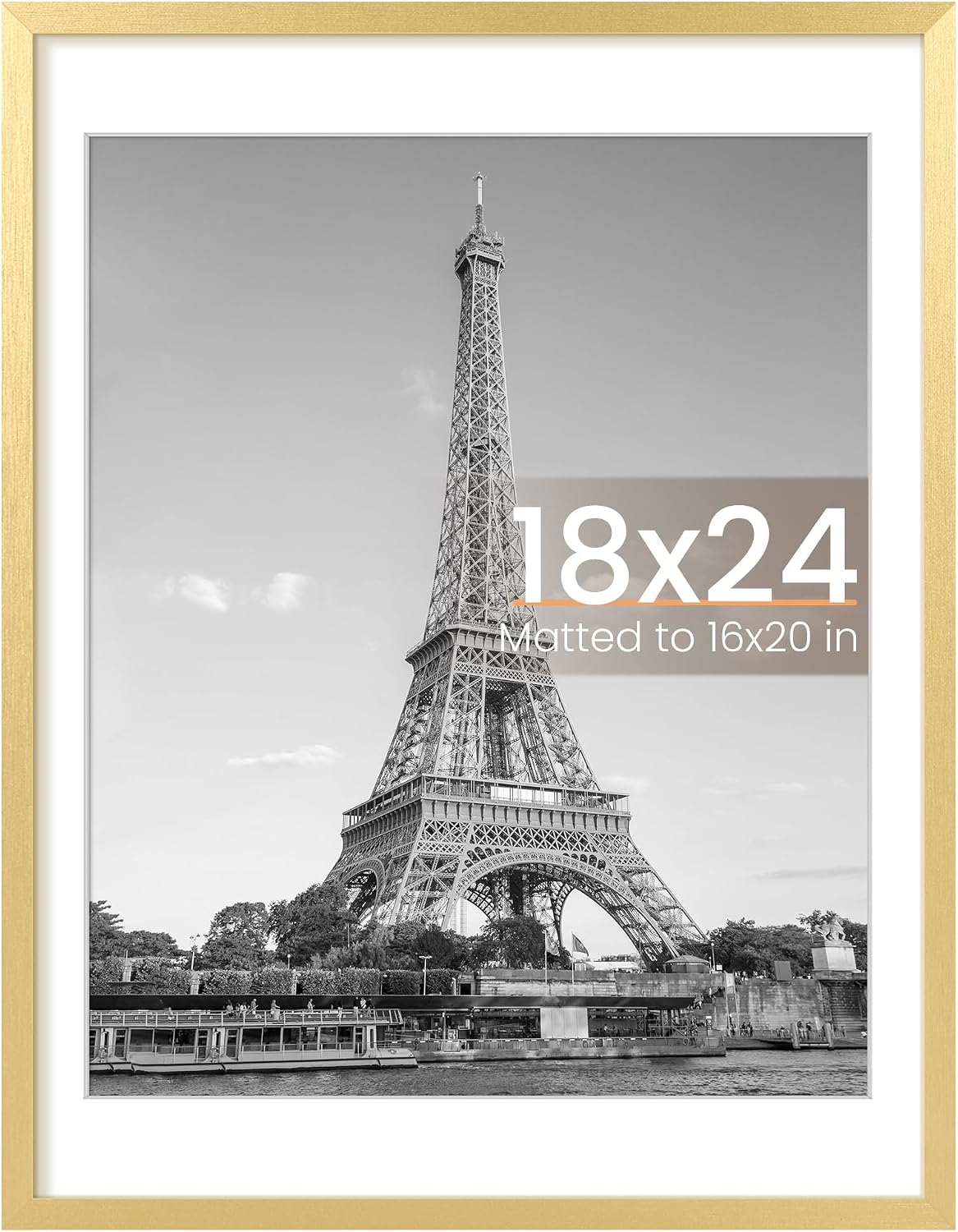 upsimples 22x30 Picture Frame, Wall Decor Poster Frames, Black 1 Pack