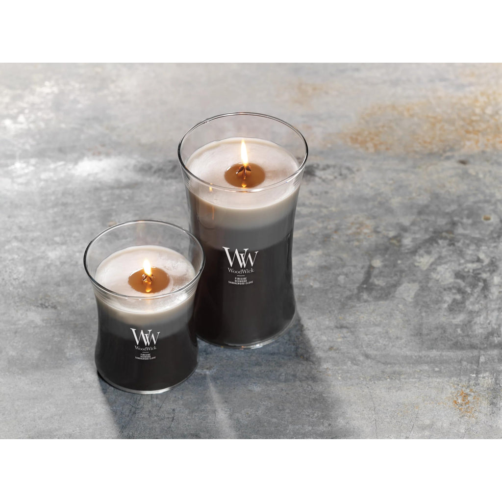 WoodWick Ellipse Scented Candle | Fireside | with Crackling Wick | Burn Time: Up to 50 Hours
