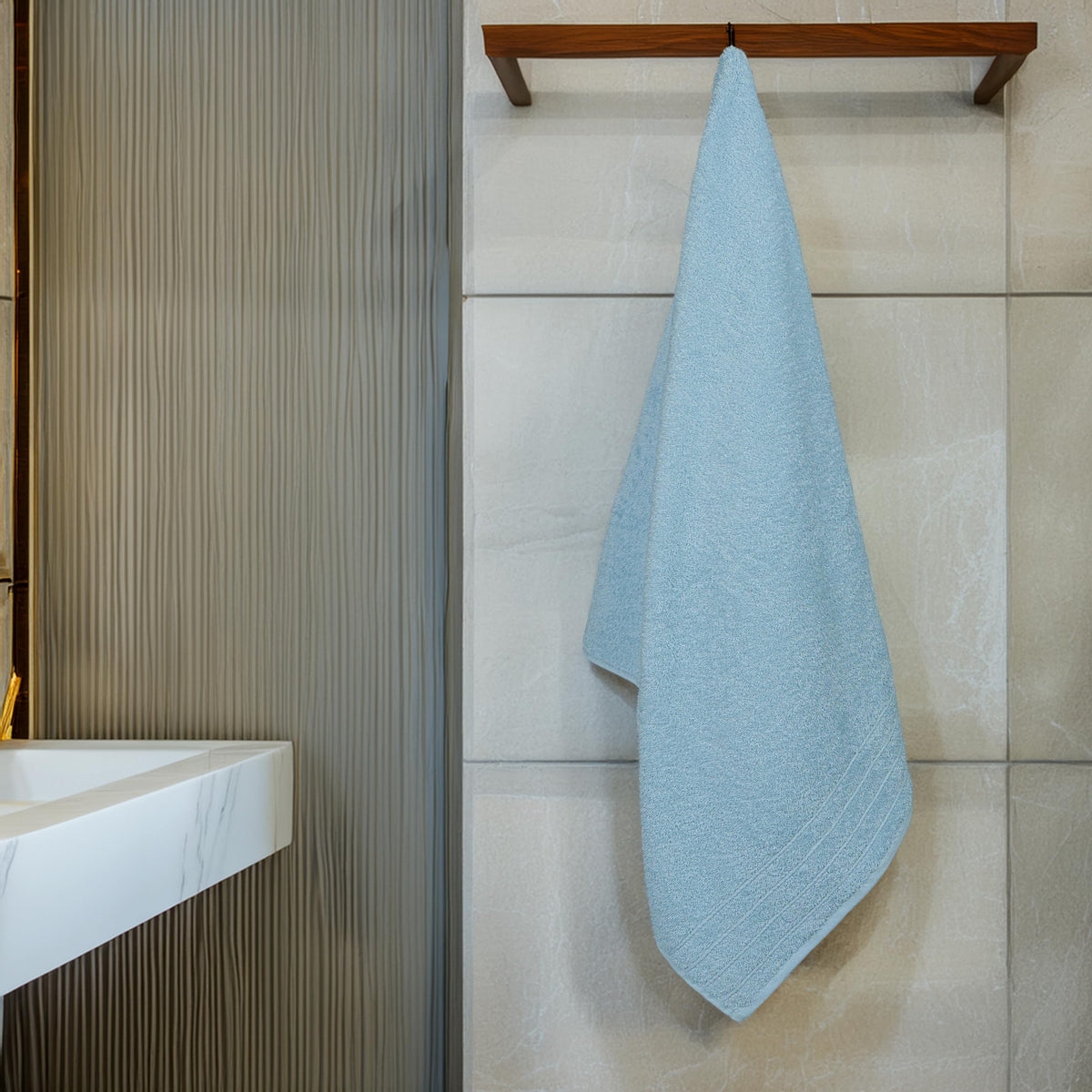 Tens Towels 4 Piece Extra Large Bath Towels 30 x 60 Inches, Dark Grey