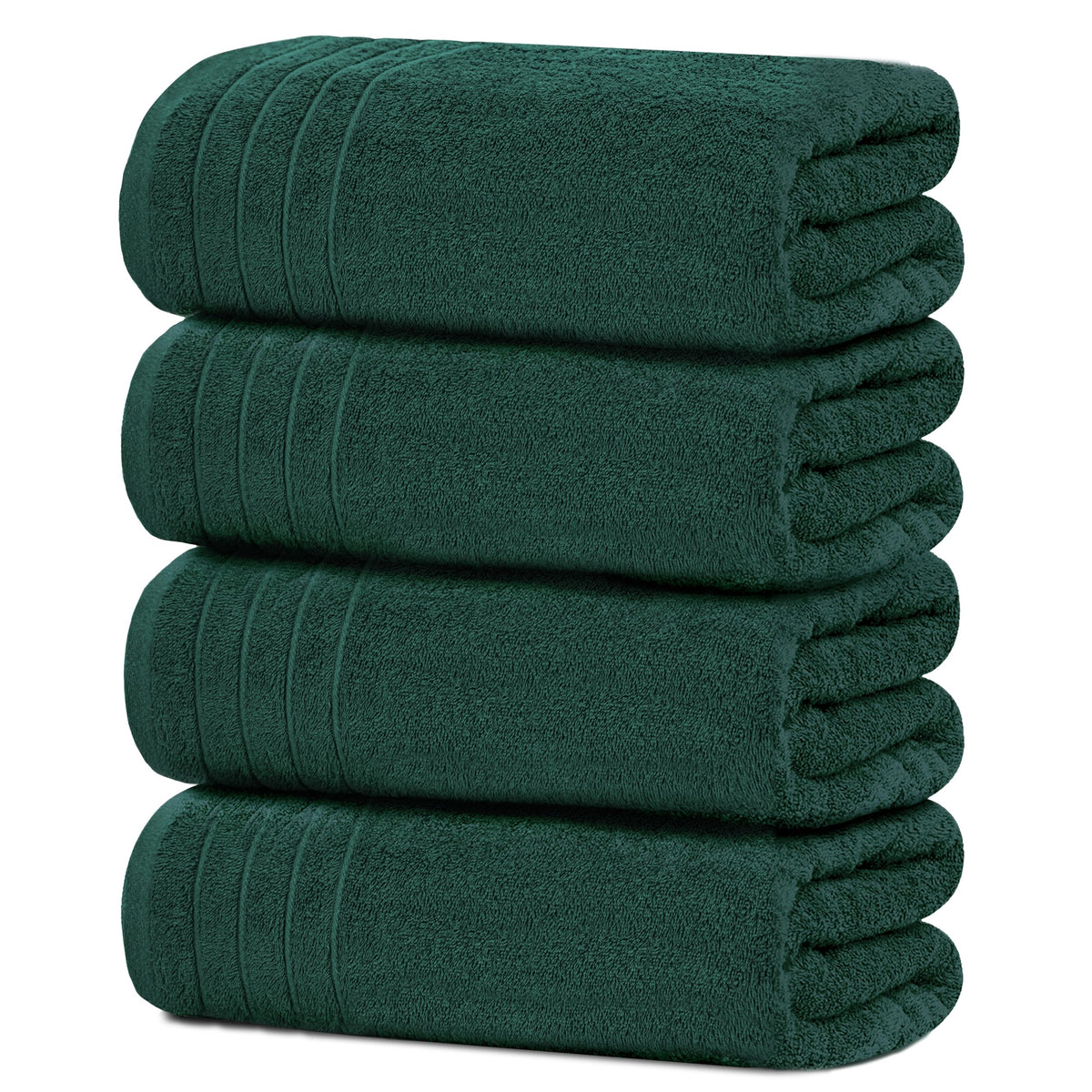Tens Towels 4 Piece Extra Large Bath Towels 30 x 60 Inches, Dark Grey