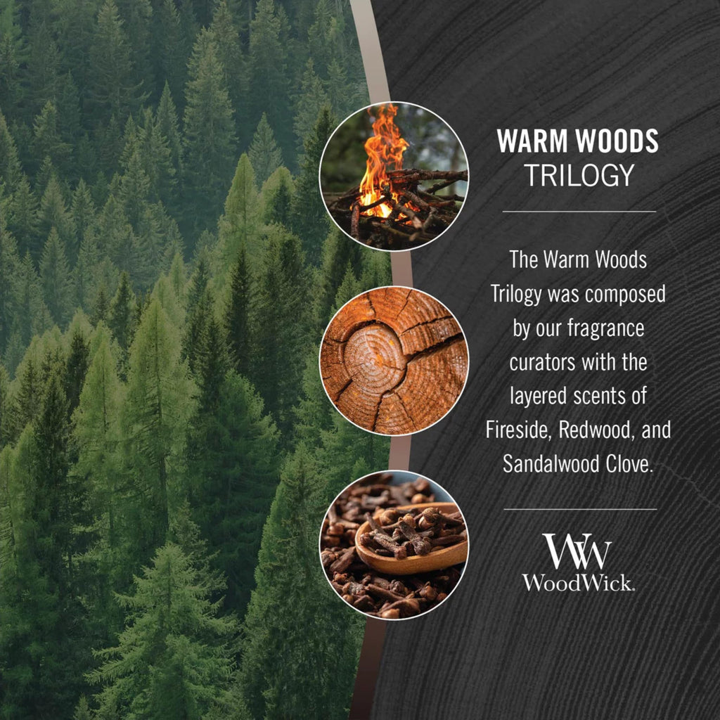 WoodWick Ellipse Scented Candle | Fireside | with Crackling Wick | Burn Time: Up to 50 Hours