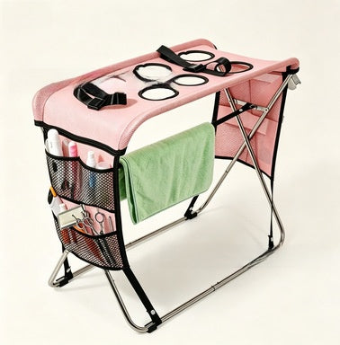Foldable pet beauty care beauty table